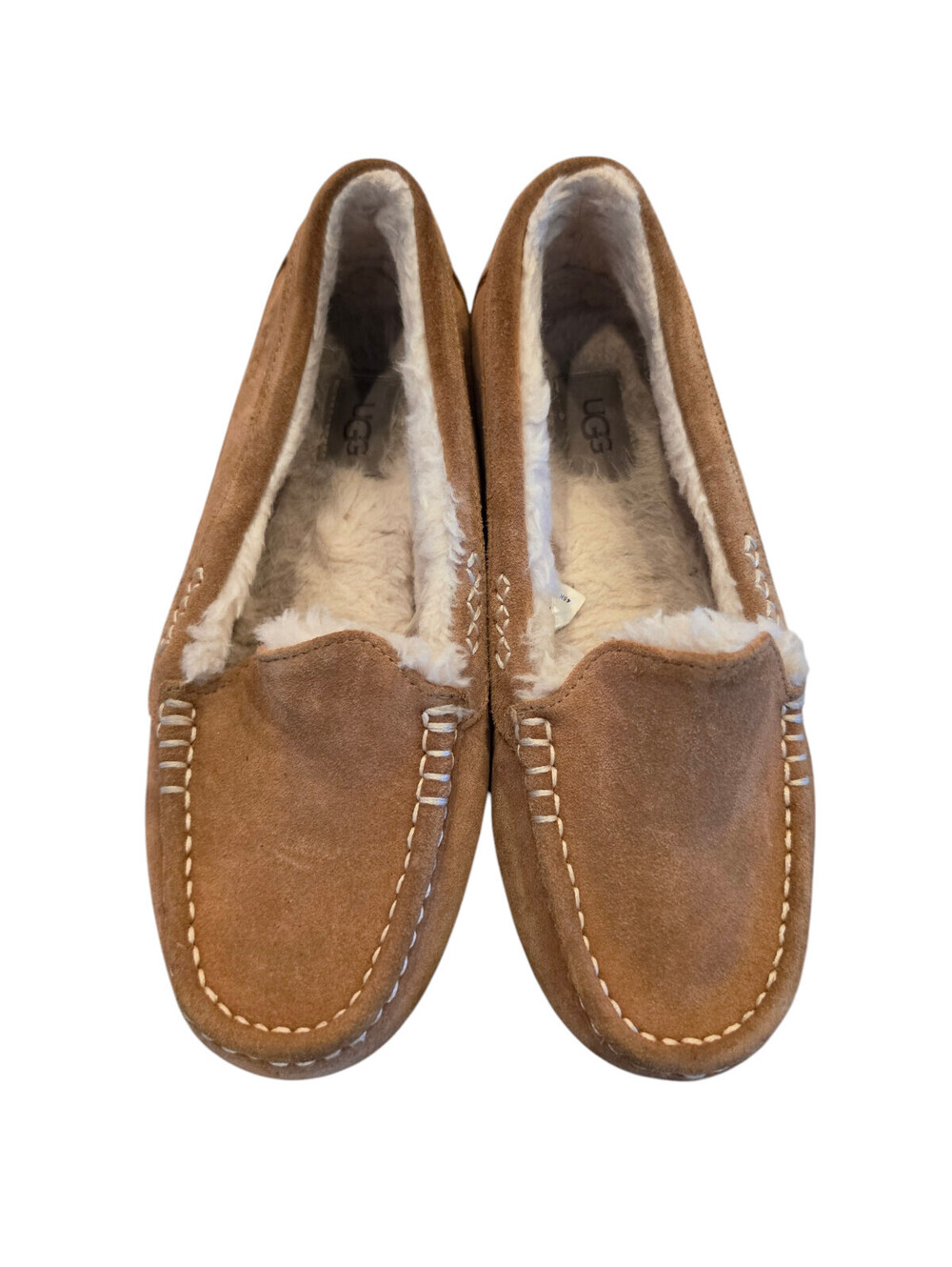 UGG Women Ansley Slipper Chestnut Suede Moccasin Loafer 1106878 Size 10 - Picture 5 of 7